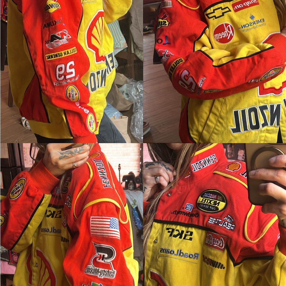 Shell Racing Jacket With Patches - image 1